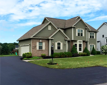 R&W Paving House with long driveway