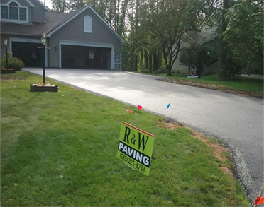Driveway with sign Driveway with sign